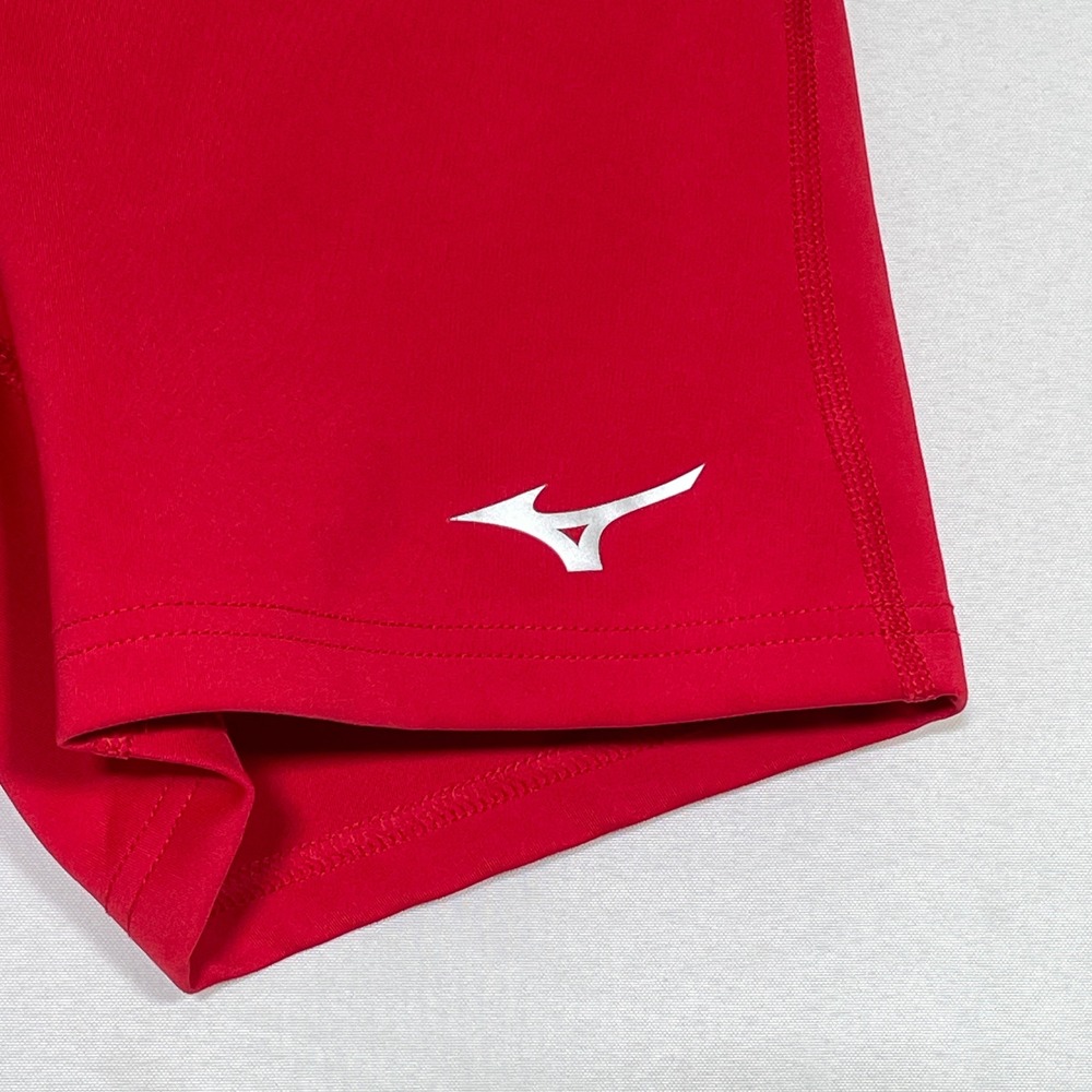Mizuno Red Athletic Compression Spandex Volleyball Shorts Women's MEDIUM - Picture 2 of 7